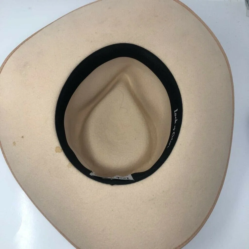 Lack‎ Of Color Unisex Panama Hat Beige Fitted Band Bow 100% Australian Wool M
